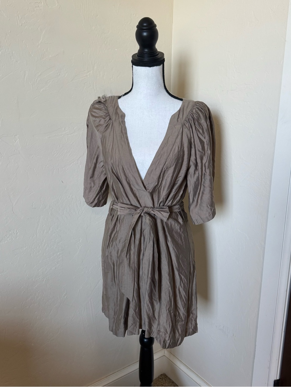 Zara Neutral Taupe Dress